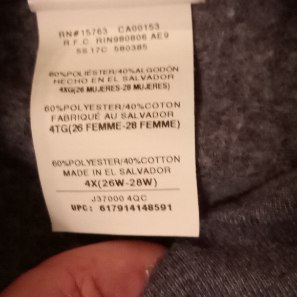 Just My Size Blue Sweat Pants Sz 4X - Picture 2 of 6